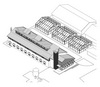 Axonometric view of the Global Ecology Center, Stanford, California