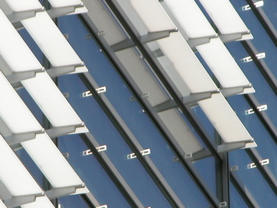 Newseum glass sunshades